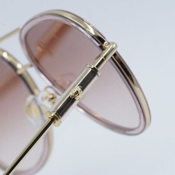 NEW VERSACE VE2260 100213 BROWN PINK GRADIENT SUNGLASSES